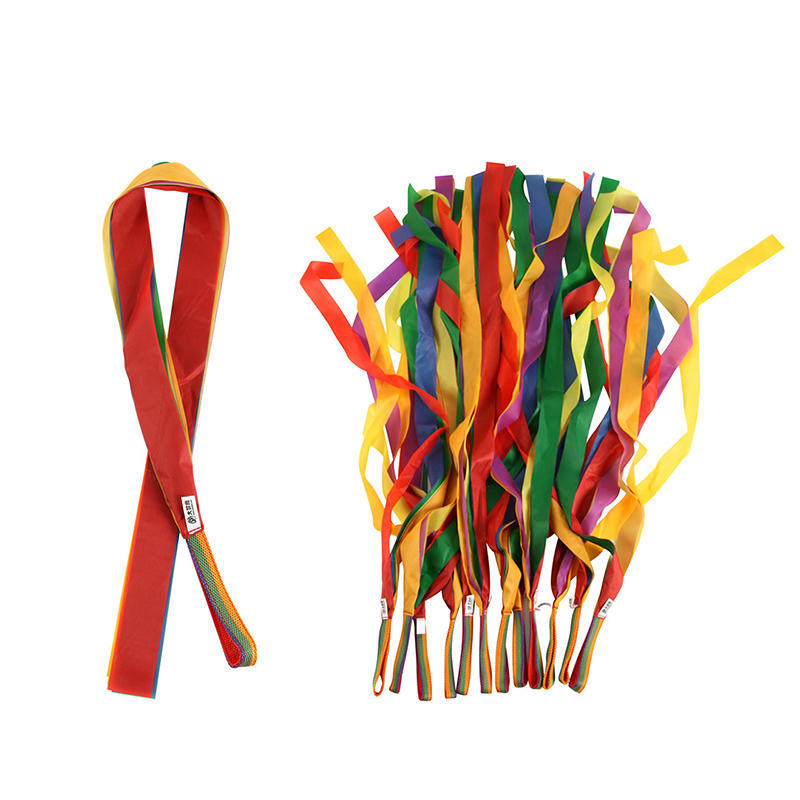 Rainbow Ribbon Children Sport Rhythmic Gymnastics Exercises Cheerleading Fitness