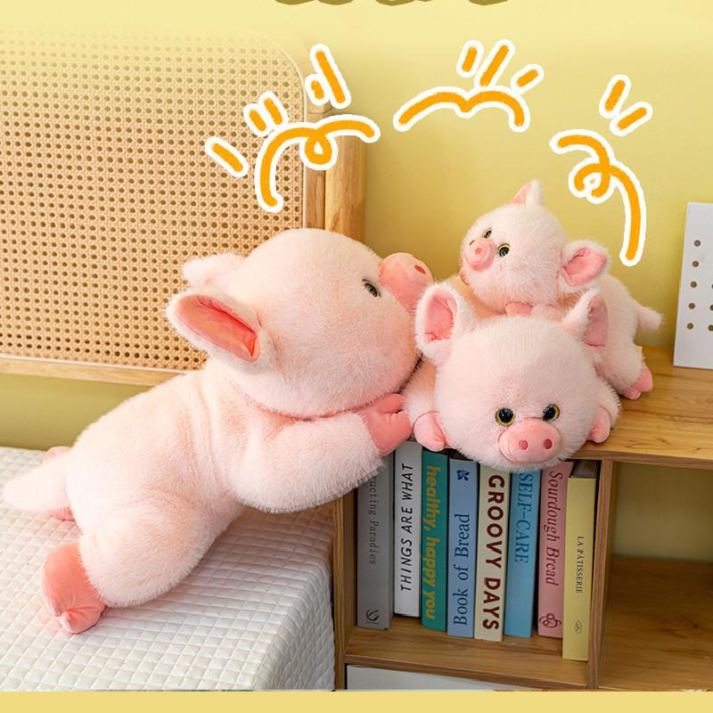 Плюшевая игрушка-поросенок с коротким мехом для детей, подарок и для обнимашек