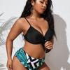 New European and American Swimsuits Are Fashionable and Sexy, High-waisted Printed Large-size Women's Swimsuits Are In Stock.