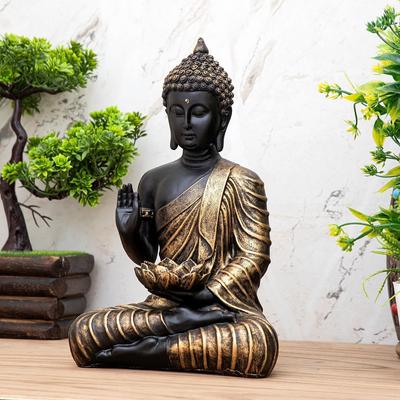 Новая статуя сидящего Будды, экспонат Idol Home Decor для гостиной