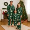 Christmas Print Family Matching Hooded Long Sleeved Zippered Jumpsuit Set