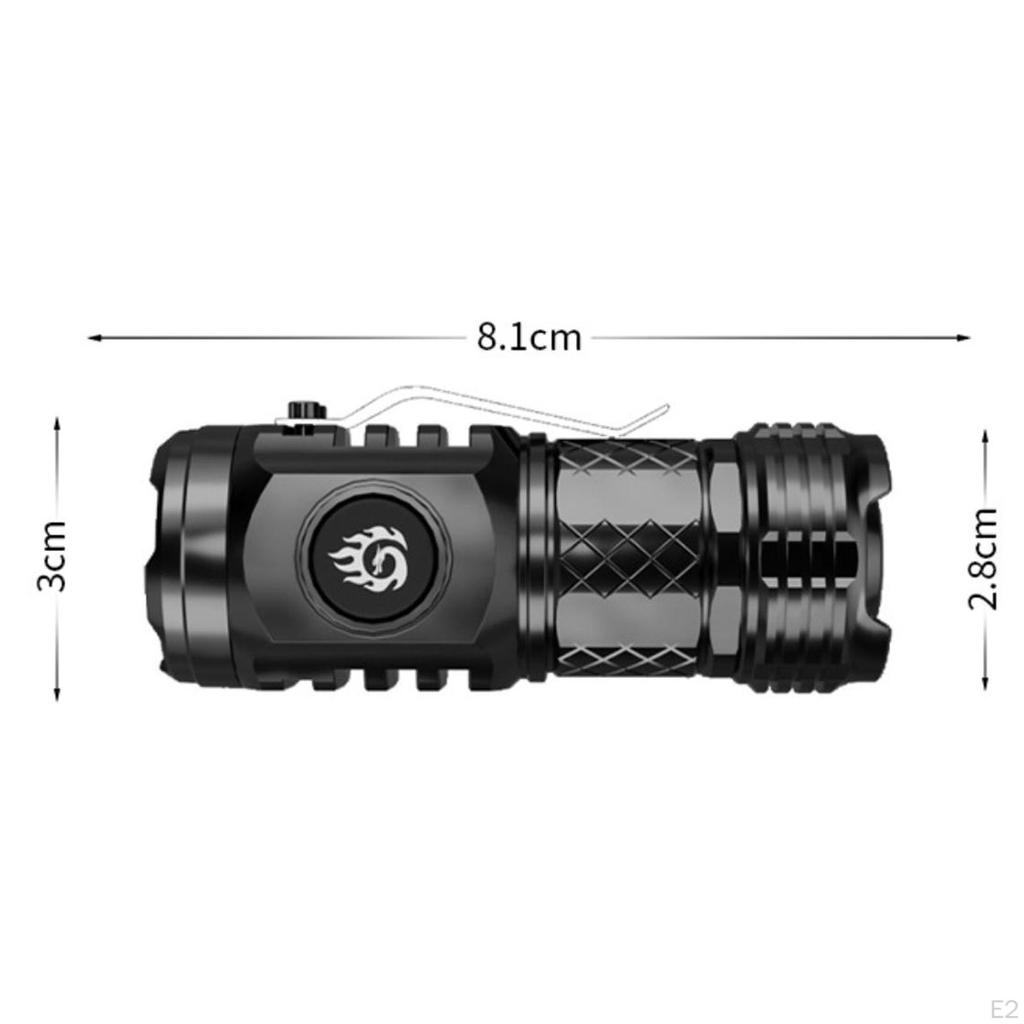 Мини ручной фонарик светодиодная лампа супер яркий перезаряжаемый фонарь для кемпинга