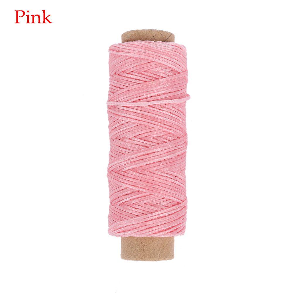 50Meters Durable Flat Hand Stitching Handicraft Leather Waxed Thread Sewing Line Cord