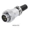 ZHQCN WS20 TQ+Z Водонепроницаемая Промышленная Розетка Штекер M20 Пайка Проводом к Плате Монтаж на Панель Электронный Разъем 2 3 4 5 7 9 12 Контактов