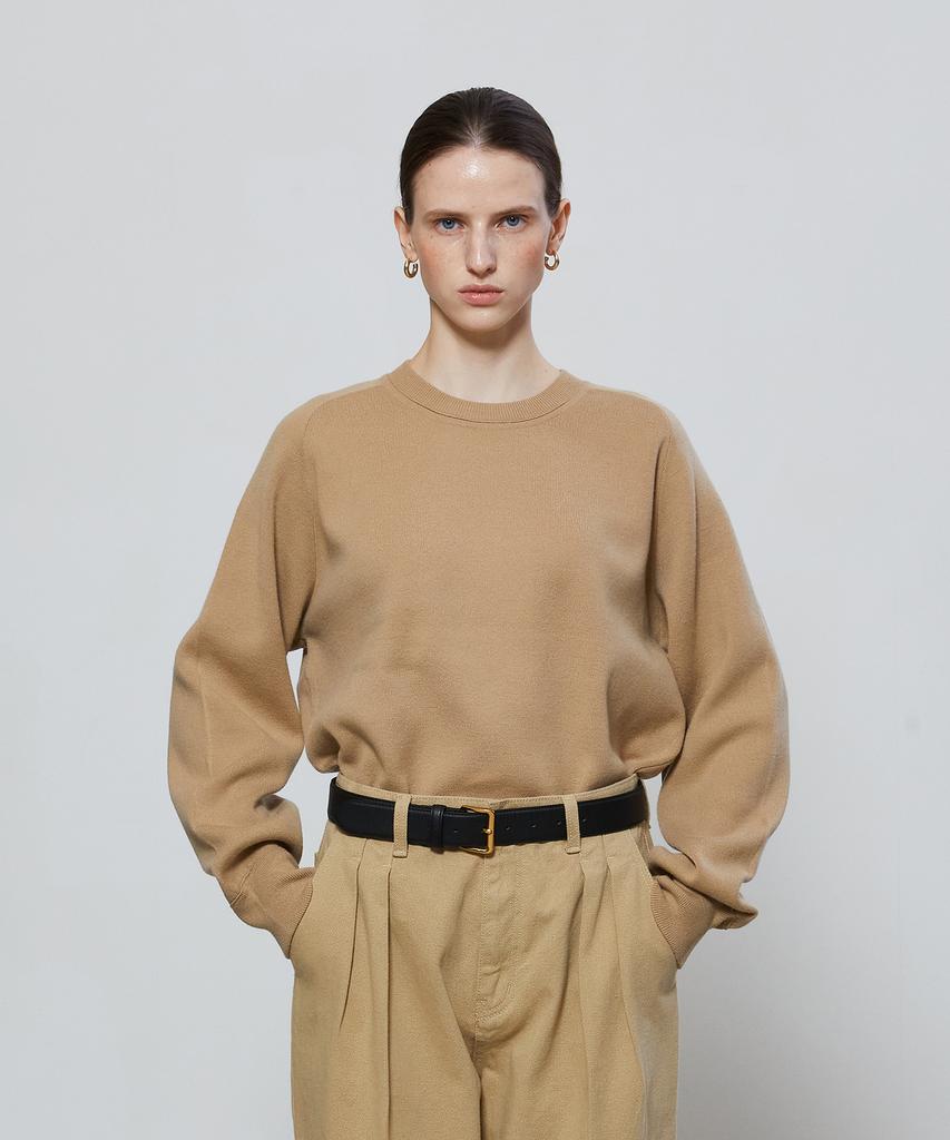 NOTIA Basic Reglan Knit Sweater - Beige