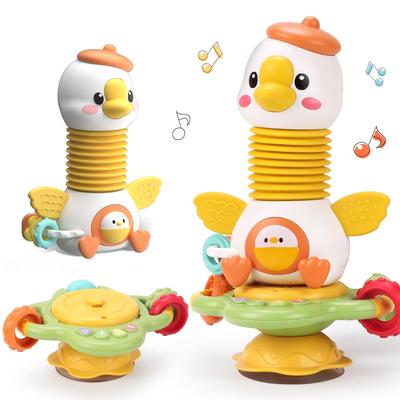Qizebaby Детские игрушки, 0 лет, Музыкальная игрушка, Игрушка-присоска для детского стульчика, Развивающая игрушка, Сенсорная игрушка для малышей, Подарок для раннего развития