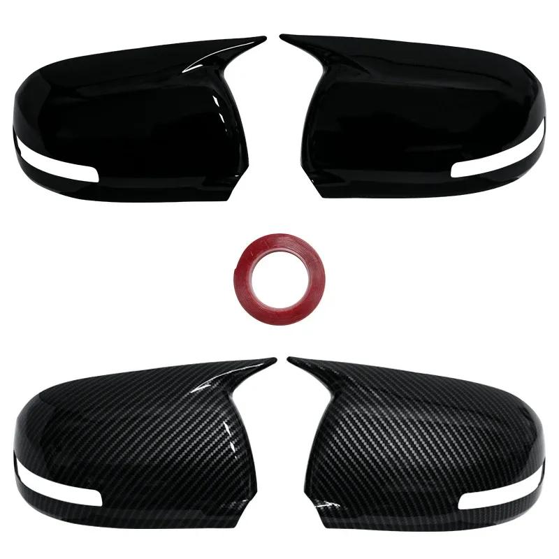 2PCS Side Rearview Mirror Cover Trim Fit for Mitsubishi Outlander Sport ASX With Turning Lights 2013 2014 2015 2016 2017 2018