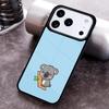 Cartoon Painting Animal Koala Phone Case For iPhone 17 16 15 14 13 12 11 Pro Max Plus 17Air Soft Silicone Cover