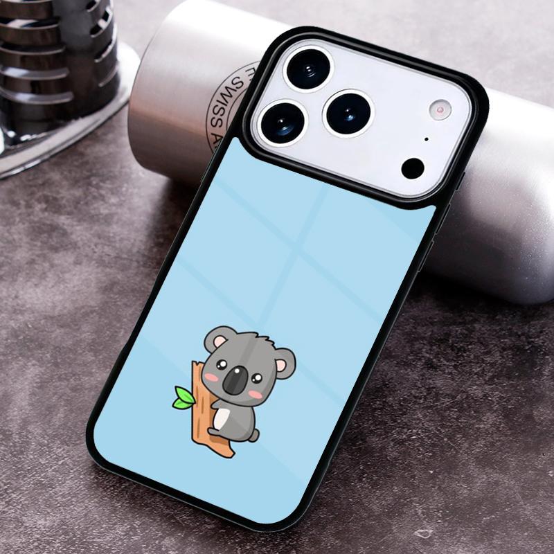 Cartoon Painting Animal Koala Phone Case For iPhone 17 16 15 14 13 12 11 Pro Max Plus 17Air Soft Silicone Cover