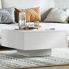 VidaXL Coffee Table, Side Table, End Table, Living Room Storage Furniture, Scandinavian, White Wood 806885