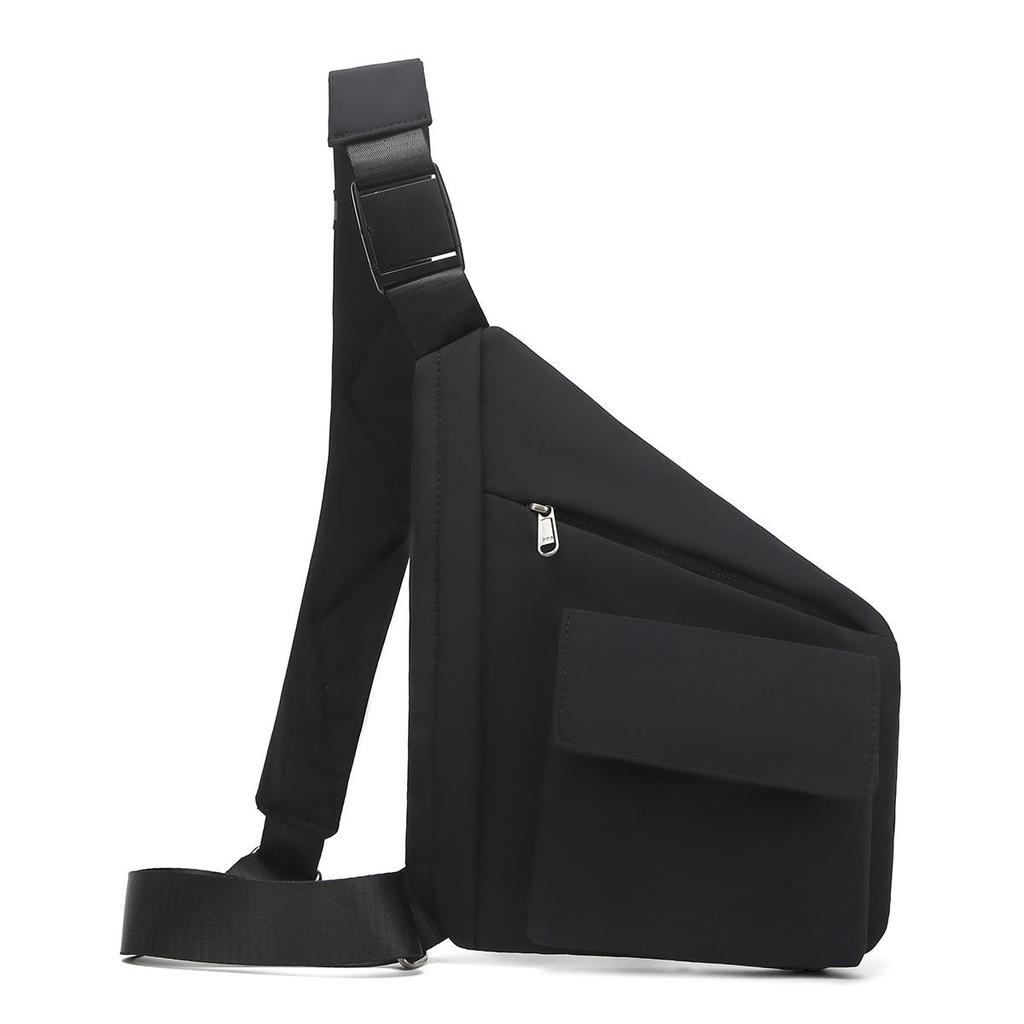 Мужская многофункциональная треугольная сумка через плечо - Повседневная наплечная и спортивная нагрудная сумка для велоспорта на открытом воздухе