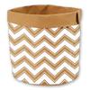[R2249] - White Brown 'Boho' Paper Planter - 23x22 Cm