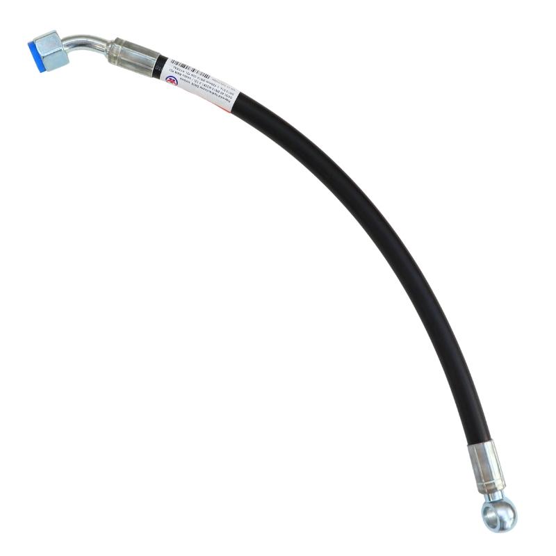 Hydraulic hose DN10 330 bar elbow DKOL 45 DN13 M22X1.5 12L / eyelet RNM P01 DN13 D16, -520mm DN10-2SN PZL-HYDRAL