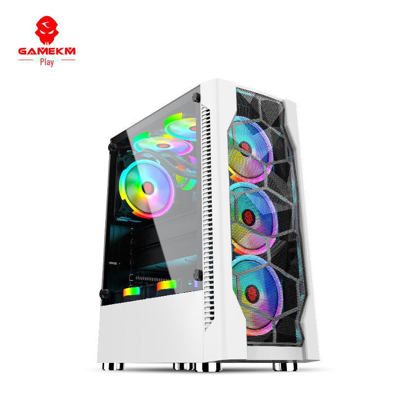 Игровой корпус Xuanying ATX с водяным охлаждением и закаленным стеклом, совместимый с большими, средними и малыми материнскими платами для настольных систем.