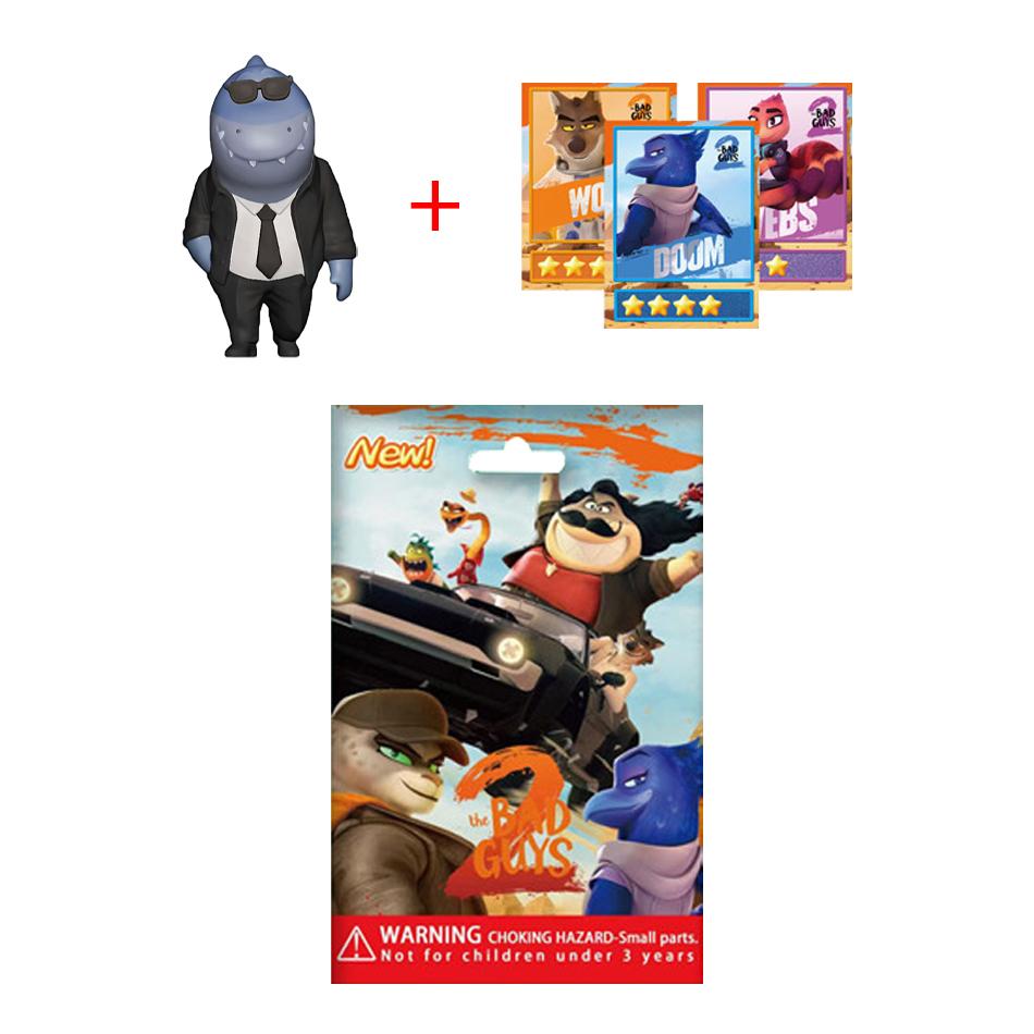 24Pcs Bag The Bad Guys Alliance Handmade Big Bad Wolf Greedy Snake  Cartoon Anime Peripheral Doll Gift