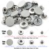 12.5/15Mm Metal Buttons Leather Snap Fasteners Round Duty Sewing Accessories Color Button For Clothes Jackets Bags Leathercrafts