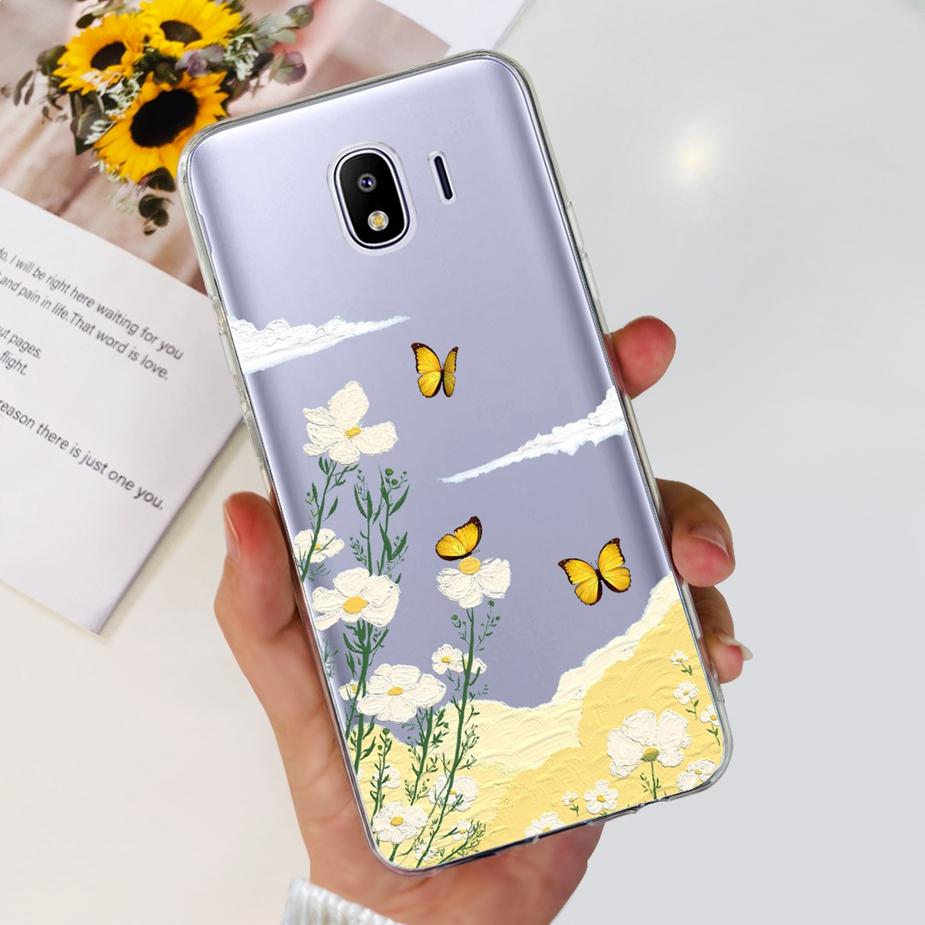 Чехол для Samsung Galaxy J4 2018 SM-J400F Роскошный Прозрачный Силиконовый Мягкий ТПУ Чехол для Телефона Для Samsung J4 Plus J4+ J415F Задняя Крышка Capa