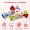 Натуральная игрушка с кошачьей мятой для домашних кошек Конфетная форма Плюшевая игрушка Снятие скуки Интерактивная игрушка для котят для пинания и жевания Чистка зубов