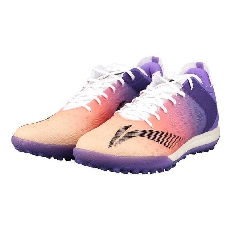 Футбольные тренировочные кроссовки Li Ning с шипами, детская обувь, оранжевый, красный, фиолетовый, ASTR020-3