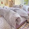 A-Grade Washed Cotton Bedding Set Soft Breathable 4-Piece Quilt Cover Sheet Pillowcases Dorm Home All