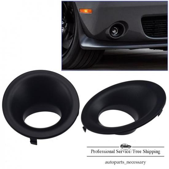 Fit For 15- Dodge Challenger Front Bumper Fog Lights Cover Bezel Frame RH+LH