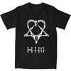 Хип-хоп Рок Футболка Он Группа Ville Valo Heartagram Любовь Металл Футболка Летняя Повседневная Уличная Одежда Принт Хлопок Короткий Рукав Унисекс