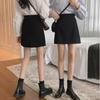 2024 Summer Petite Black A-Line High Waist Skirt - Fashionable Slim Hip Style
