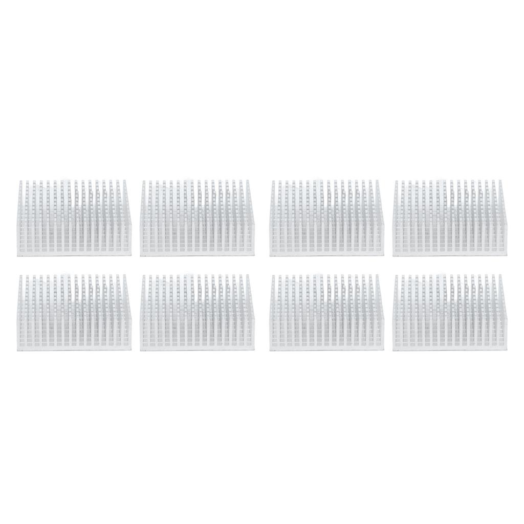 8 шт. Охлаждающий радиатор Кулер Радиатор Алюминиевый сплав 50x50x15 мм Аксессуар Белый Без задней панели