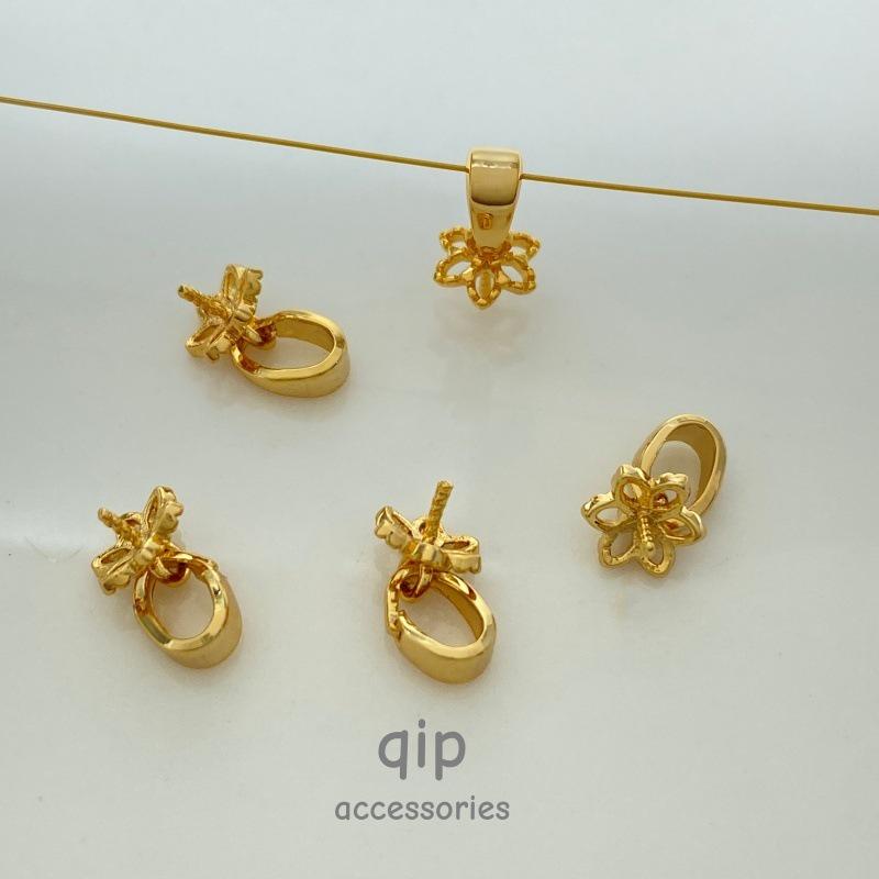 DIY ювелирные аксессуары: Цветочный держатель с застежкой-семечком, Головка подвески на клей, Универсальная застежка для жемчужного ожерелья