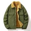 Corduroy Fleece Jacket Trendy Men's Autumn and Winter Jacket Fleece Tooling