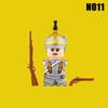 Medieval Napoleonic Knight Soldier Figures Building Blocks Miliatry War Infantry Guard Sword Cloak Flag Backpack Bricks Toy Gift