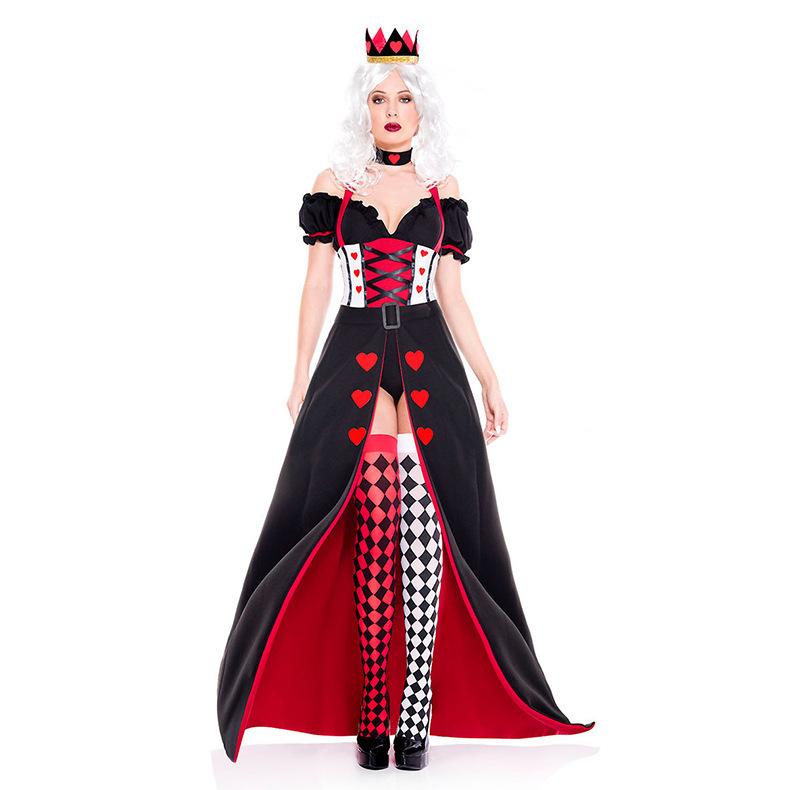 Halloween Princess of Hearts Queen Alice In Wonderland Queen of Hearts Dress