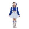 Детский костюм на Хэллоуин Костюм чирлидера Dallas Cowboys Костюм для выступлений девочек Синее платье чирлидера для девочек