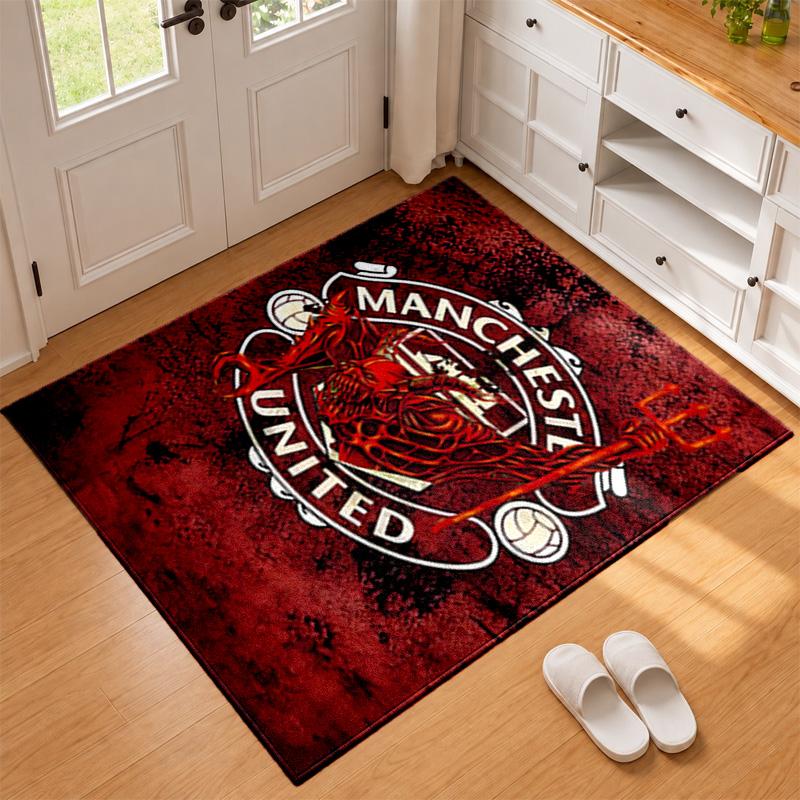 FC Manchester Carpet Door Mat for Living Room or Bedroom Protective Mat Under Chair Office Decoration Christmas Gift Birthday Present