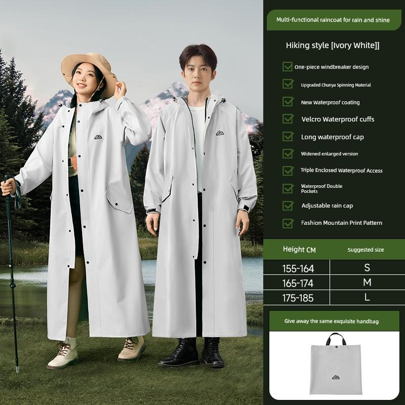 Women's Single-Body One-Piece Take-out Cycling Raincoat