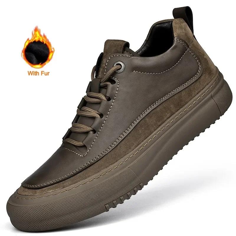 Новые мужские повседневные туфли, модные удобные кроссовки, уличные мужские кроссовки на шнуровке из натуральной кожи, дизайнерская обувь Sport Masculina 2024