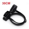 30cm Flat Thin OBD2 OBD II Connectors 16PIN Male To Female Connector Car Extension Cable For Auto ELM327 Interface