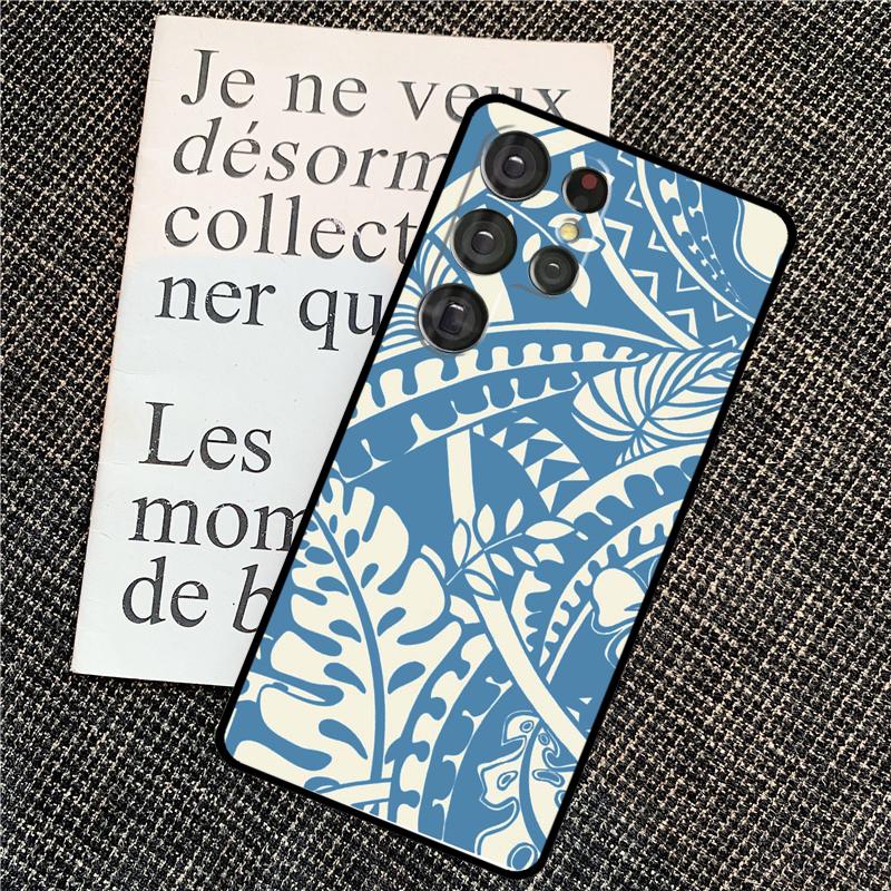 Maori Polynesian Samoan Tribal Case For Samsung Galaxy S25 Ultra S21 S22 S23 S24 Ultra S9 S10 S20 Plus S25 FE Back Cover