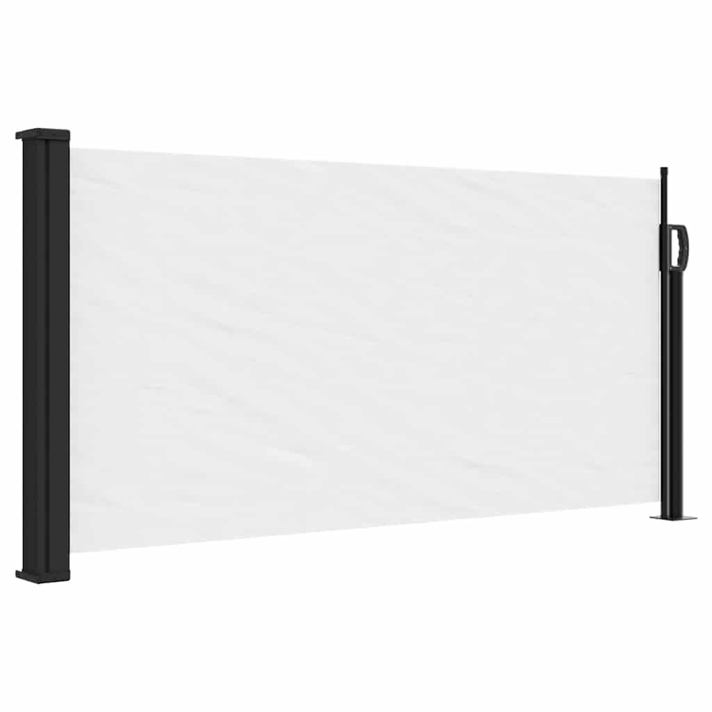Retractable Side Awning White 100 x 300 cm