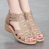 2024 Women's Soft Leather Roman Sandals: Fashionable, Comfortable, Hollow Out Design