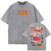 Band Morat Yem Music Album Washed Vintage T Shirts Men Women Harajuku Gothic High Street T-shirt Casual Cotton Oversized T Shirt