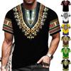 African Dashiki Print T-shirt Men/Women Ethnic Vintage Folk-custom Clothes 2023 Summer Casual Couples Short Sleeved Graphic Tops