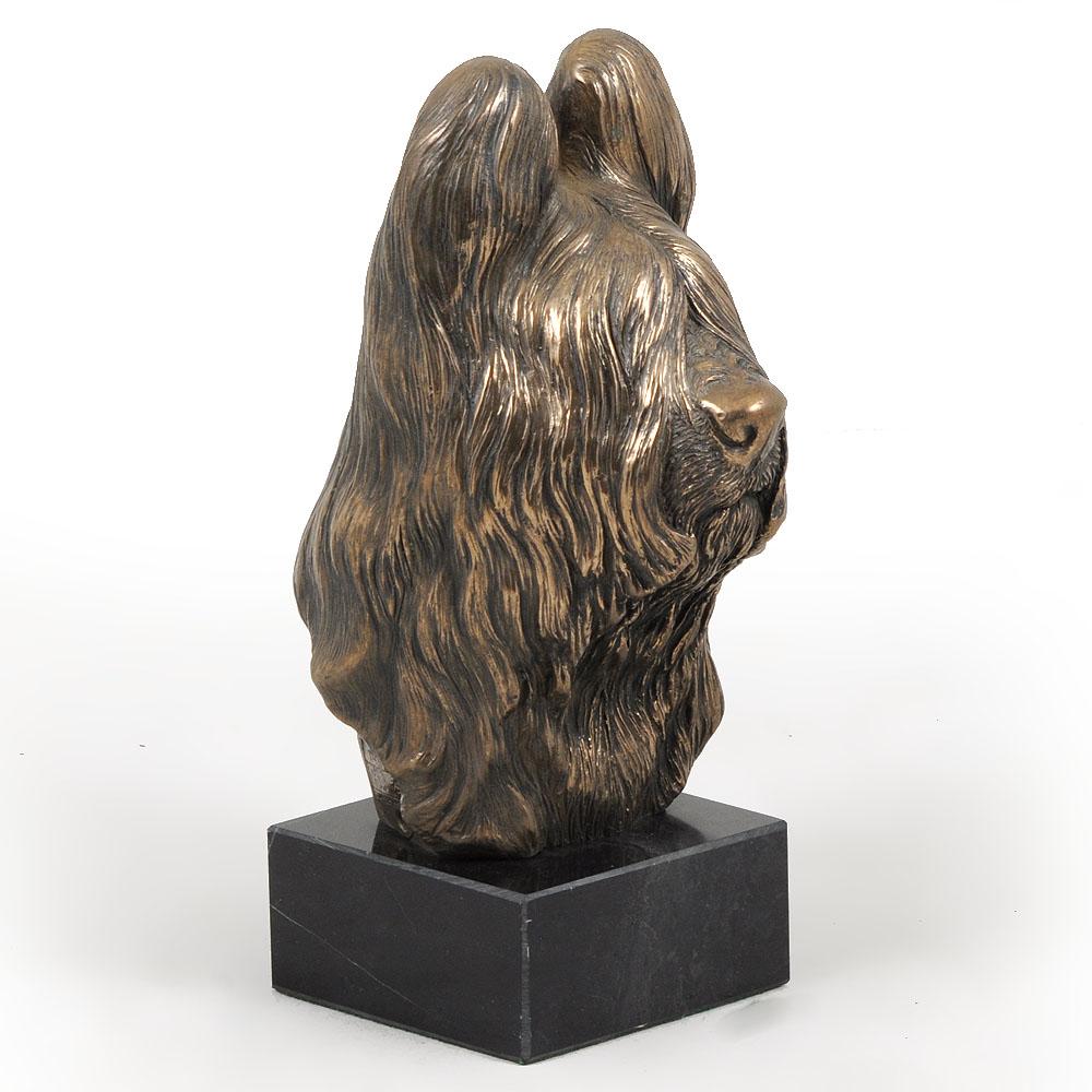 Бриар, Берже де Бри - Статуя собаки, бюст на каменном постаменте, скульптура, трофей для выставки собак от бренда Art-Dog