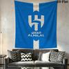 Al Ahli Wall Tapestry Aesthetic Wall Hanging Printed Fabric Blanket Decorative Tapestries for Bedroom Living Room Home Decor