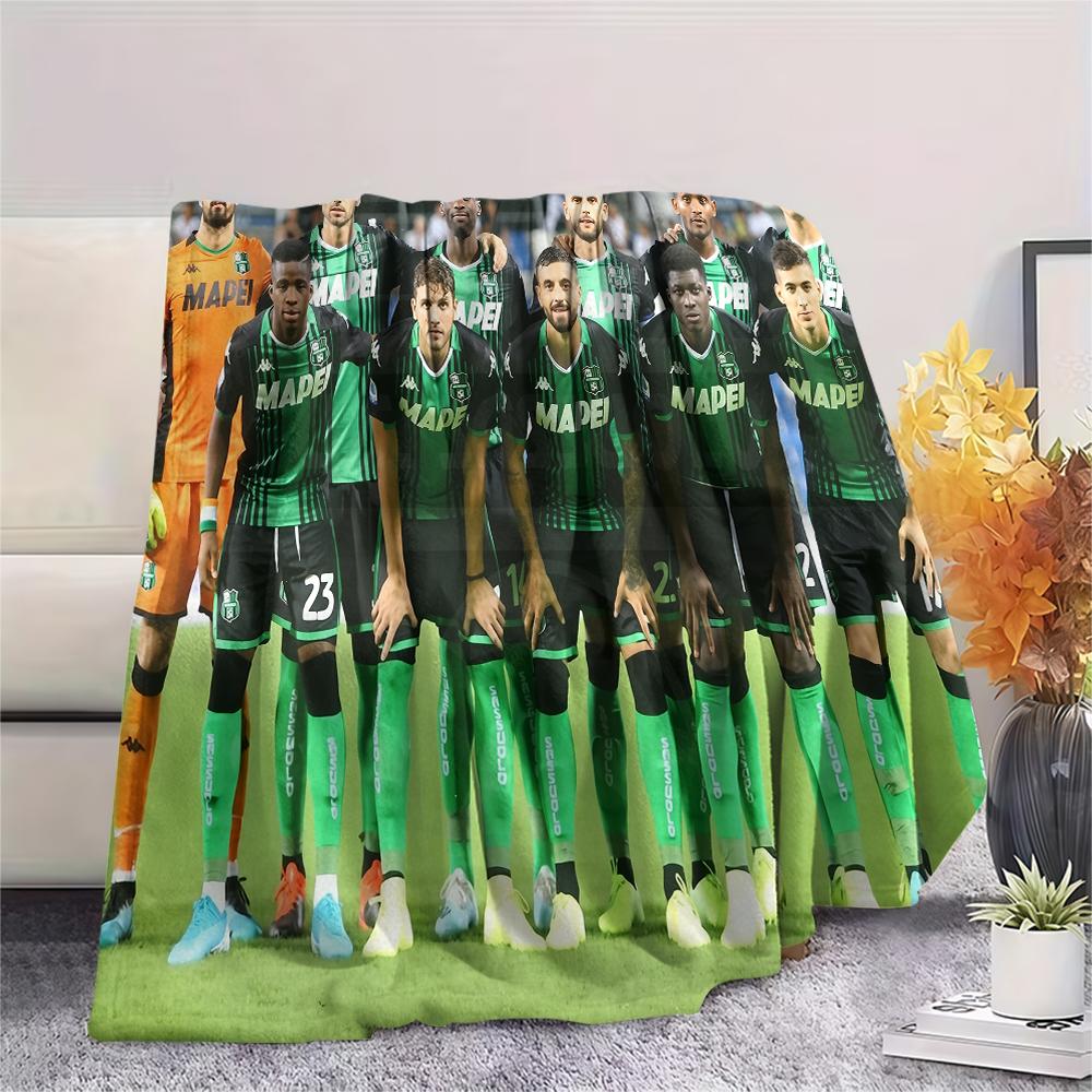 Sassuolo Football Club,pattern Flannel Blanket, High quality Comfortable for All Seasons, Home Decor, Warmth and Comfort, Perfect for Gifts.