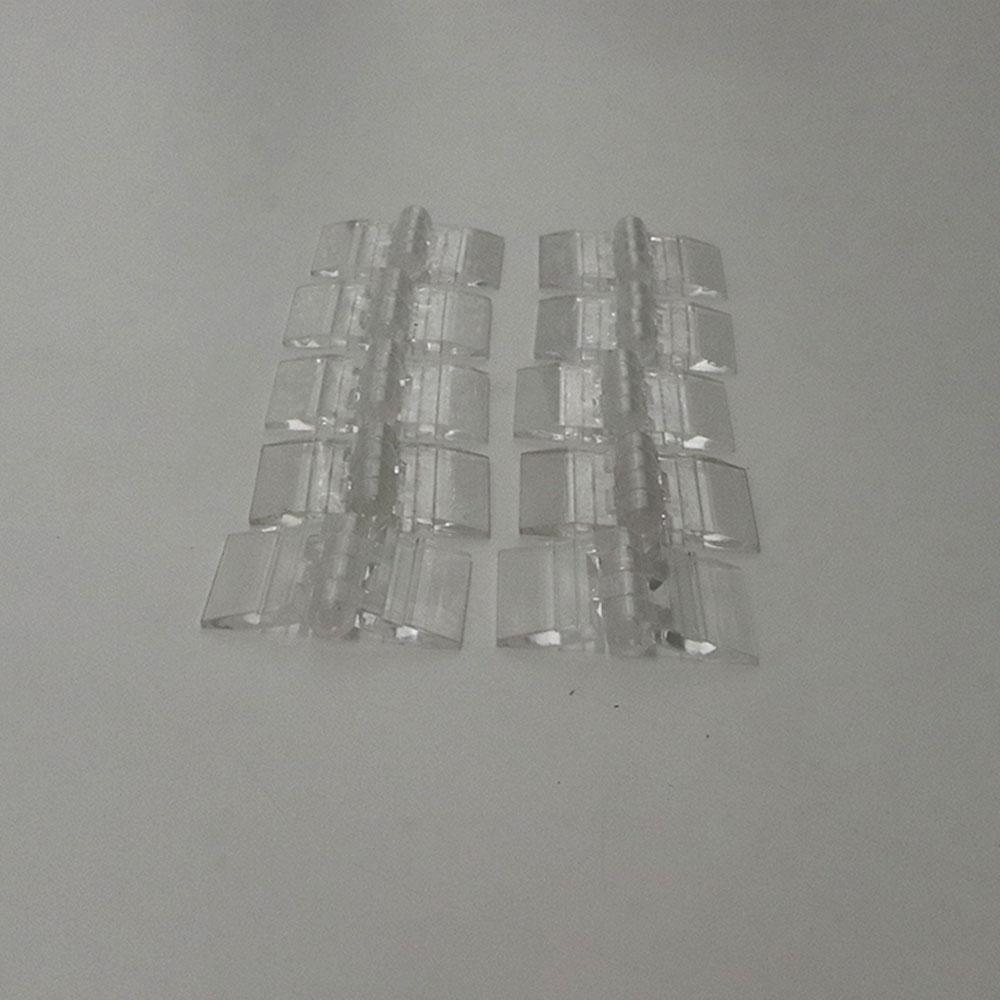 Practical 10Pcs Clear Acrylic Folding Tools Plastic Furniture Hinge Hinge