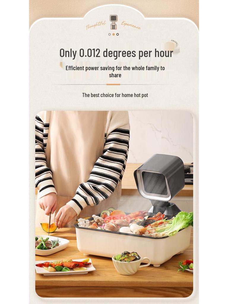 Portable Range Hood: Desktop Fume Extractor for Barbecue and Hot Pot, No Installation Needed