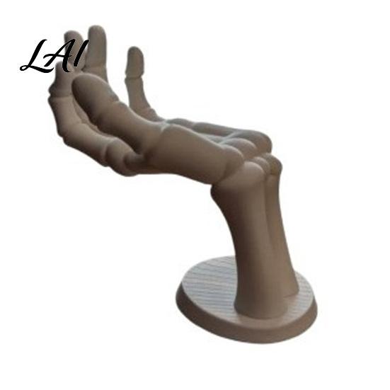 Sturdy PLA Skeleton Sculpture 3D Printed Hand Ornament for Halloween Decoration Retro Spooky Creepy Table Decorations Figurine Multifunctional