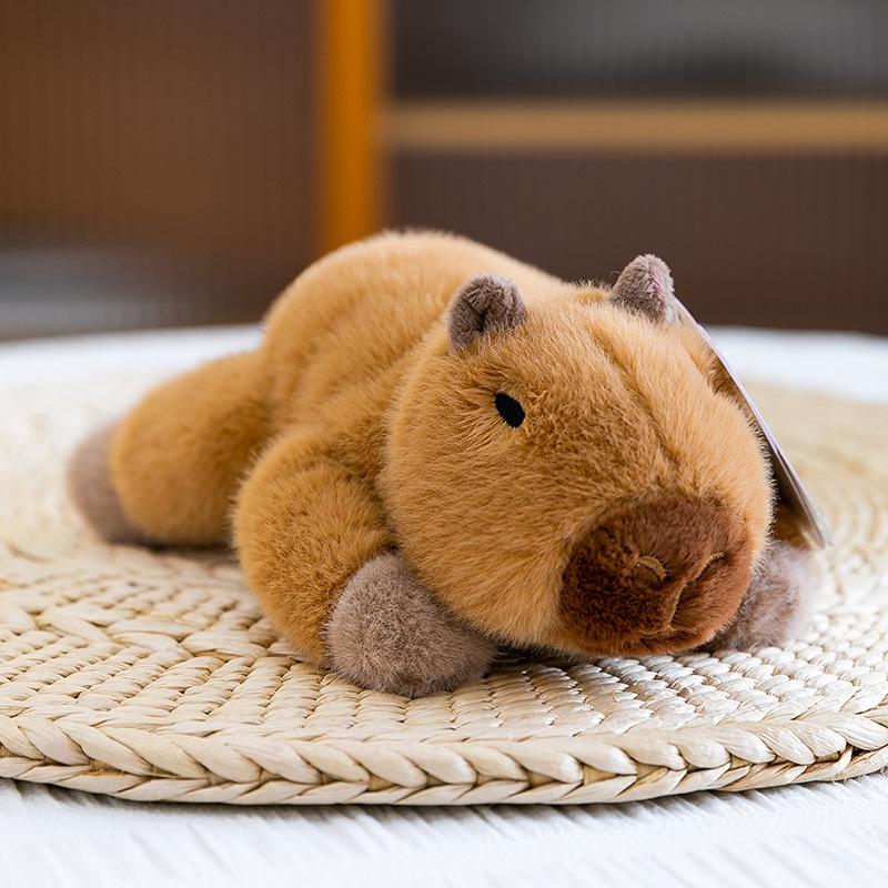 Adorable Three-Pose Animal Figurines: Plush Panda, Raccoon Doll, Desktop Companion