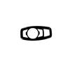 Car Headlight Switch Control Frame Cover 1* For Ford Edge 2015- Bright Black